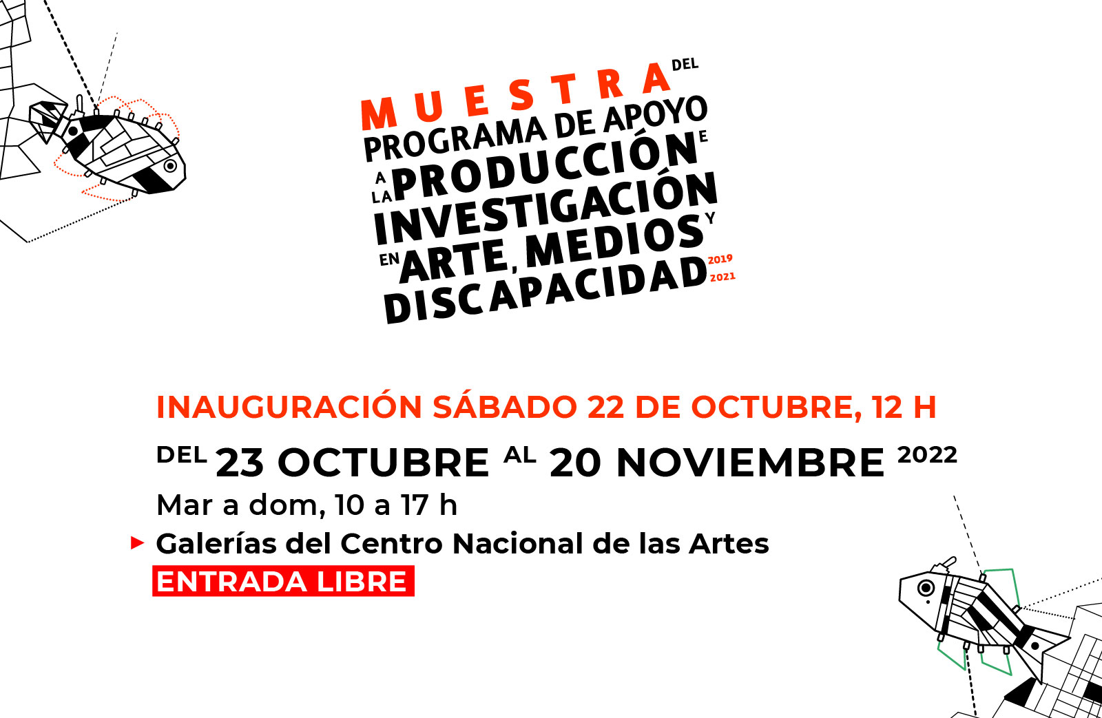 imagen de la Muestra del Programa de Apoyo a la producción en arte y medios y discapacidad 2019 y 2021